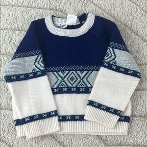 Vintage Baby Fair Isle Ski Sweater